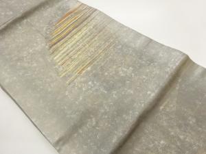 引箔横段模様織出し名古屋帯